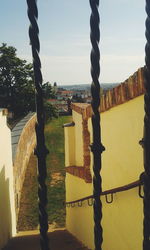 Built structure with trees in background