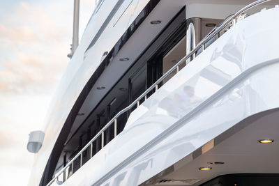 Low angle view of office building against sky