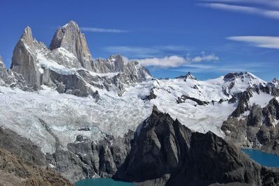 View of snow covered mountain