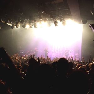 Crowd at music concert