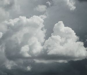 Low angle view of cloudy sky