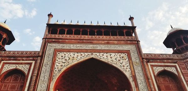 Low angle view of temple