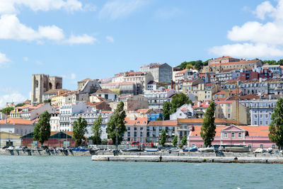 Town with buildings in background