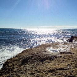 Scenic view of sea against sky