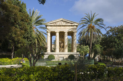 Built structure with trees in background