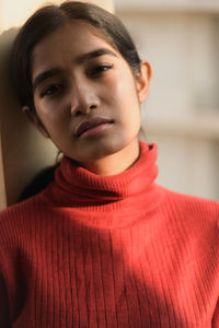 Portrait of a beautiful young woman