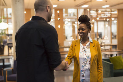 Business people having handshake