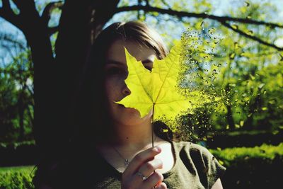 Woman looking away