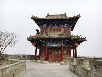 Low angle view of temple