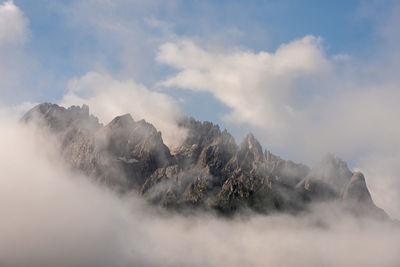 Panoramic view on dolomites, croda rossa di sesto