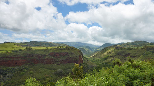 Panoramic view of landscape against sky