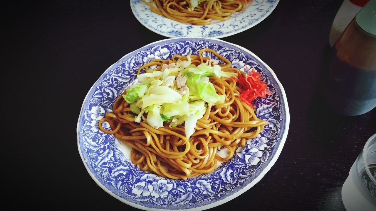 food, food and drink, freshness, indoors, ready-to-eat, plate, table, still life, healthy eating, bowl, serving size, meal, high angle view, indulgence, close-up, served, directly above, garnish, no people, noodles