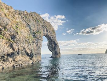 Scenic view of sea against sky durdle door