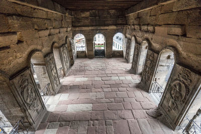 Corridor of old building