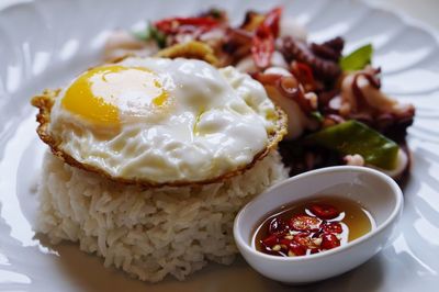 Close-up of food in plate