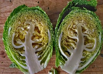 Close-up high angle view of table