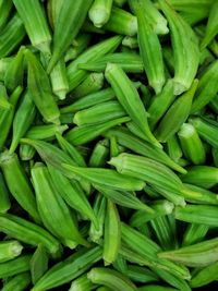 Full frame shot of green vegetables