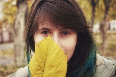 Portrait of young woman