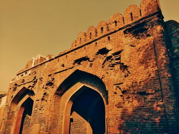 Low angle view of old building