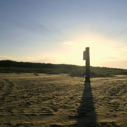 Scenic view of landscape at sunset