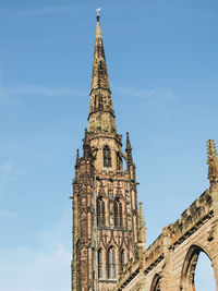 Low angle view of historical building against sky