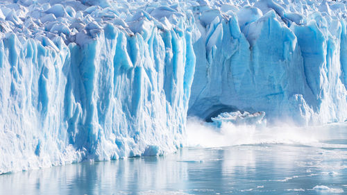 Scenic view of frozen sea