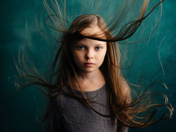 Portrait of teenage girl