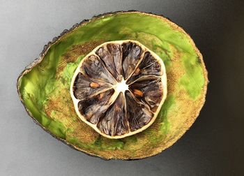 High angle view of fruit on table