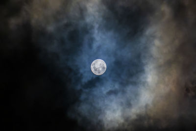 Low angle view of moon