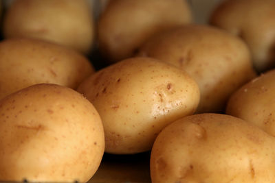Close-up of potatoes for sale at market