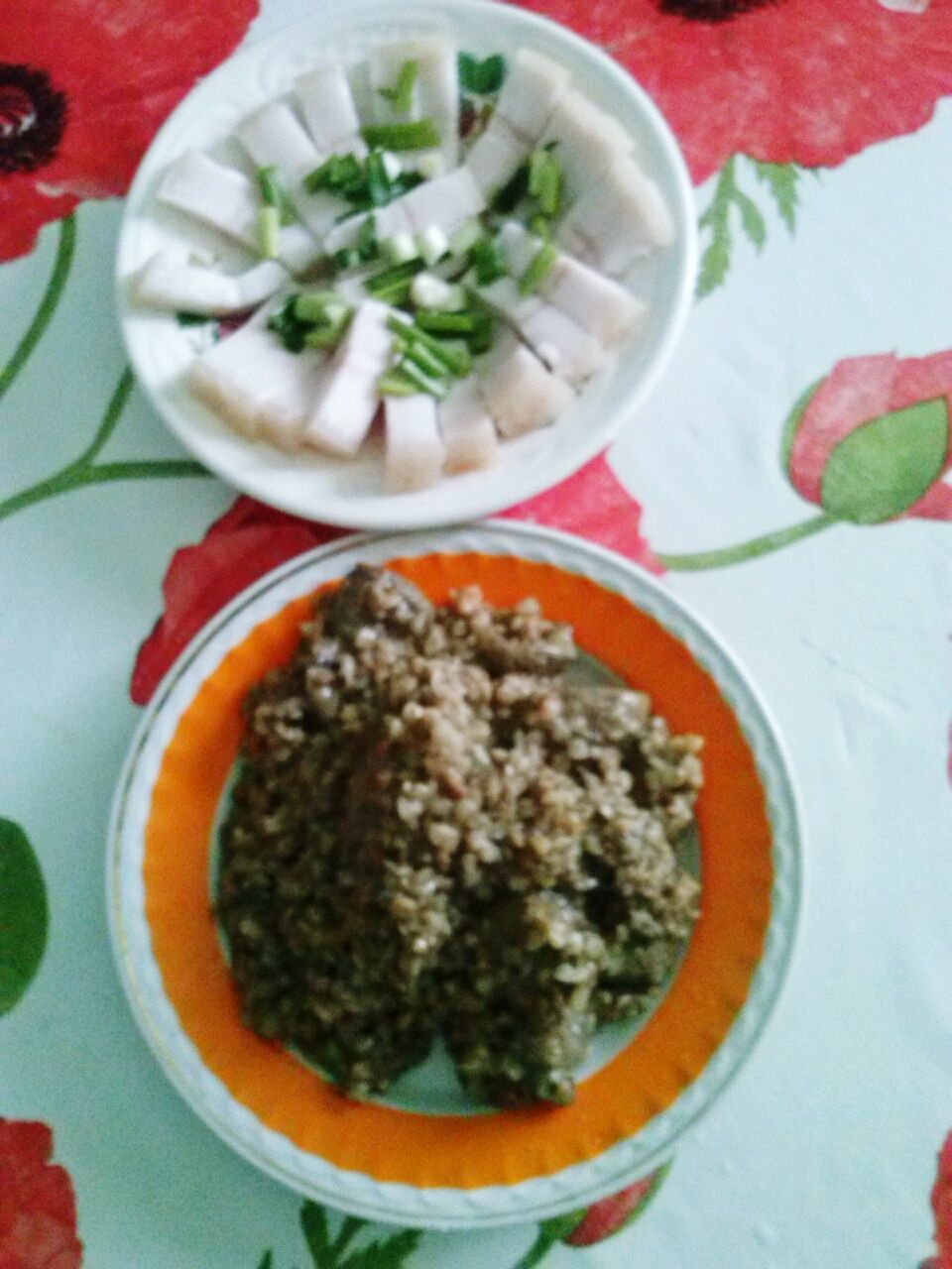 CLOSE-UP OF MEAL SERVED IN PLATE