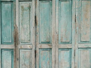 Full frame shot of closed wooden door