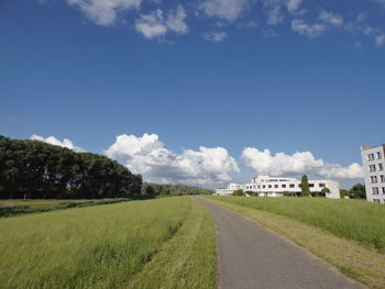 Country road along landscape