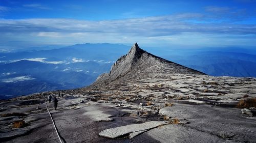 Scenic view of mountain against sky