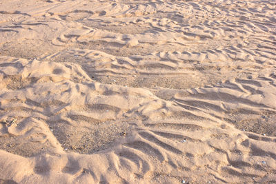 Full frame shot of sand at beach