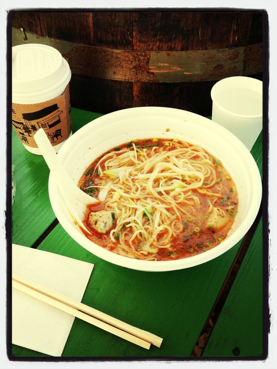 food and drink, freshness, indoors, table, bowl, food, soup, healthy eating, ready-to-eat, spoon, noodles, plate, meal, still life, drink, serving size, high angle view, refreshment, close-up, directly above