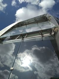 Low angle view of built structure against sky