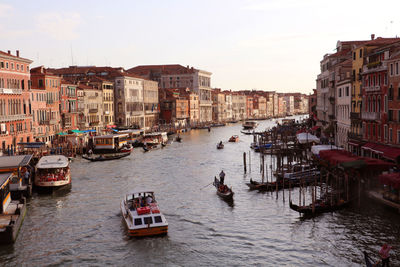 Boats in canal