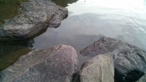 Rocks in river