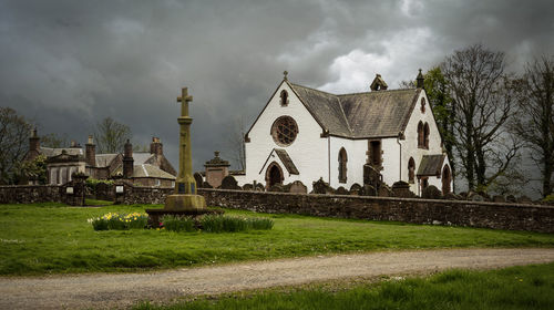 Panoramic shot of buildings against sky