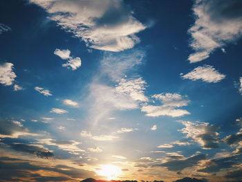 Low angle view of sky