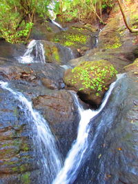 River flowing through rocks