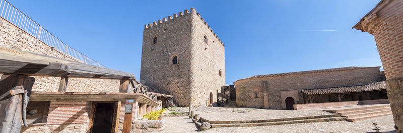 Low angle view of old ruins