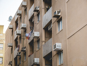 Low angle view of buildings in city