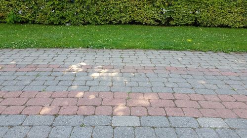 View of paving stone