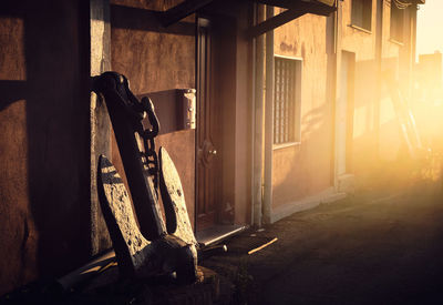 Interior of old abandoned building