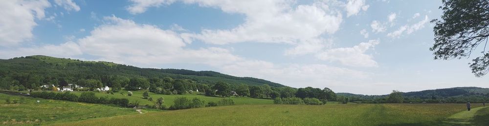 Panoramic view of landscape against sky