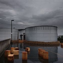 Built structure against cloudy sky