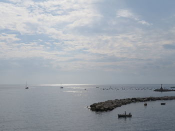 Scenic view of sea against sky