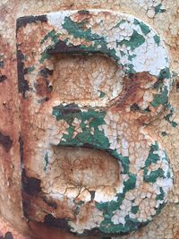 Close-up of weathered wall